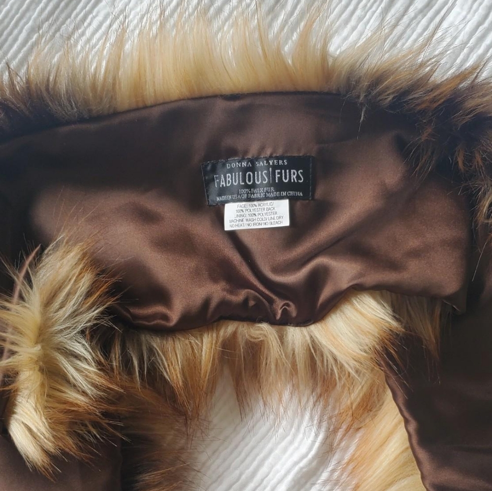 Fabulous Furs Brown Scarf Luxurious Wrap